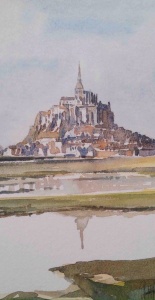 Mont Saint Michel (ton vert)